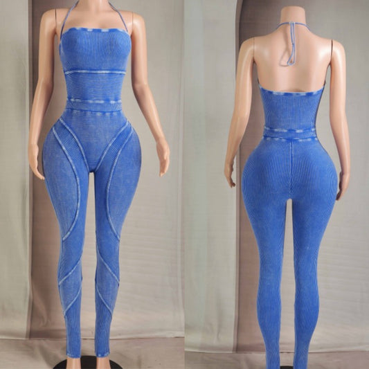Body Language Burning Blue Jumpsuit