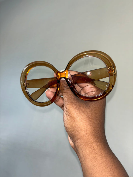 She Stylish Oversized Clear Lens Frames