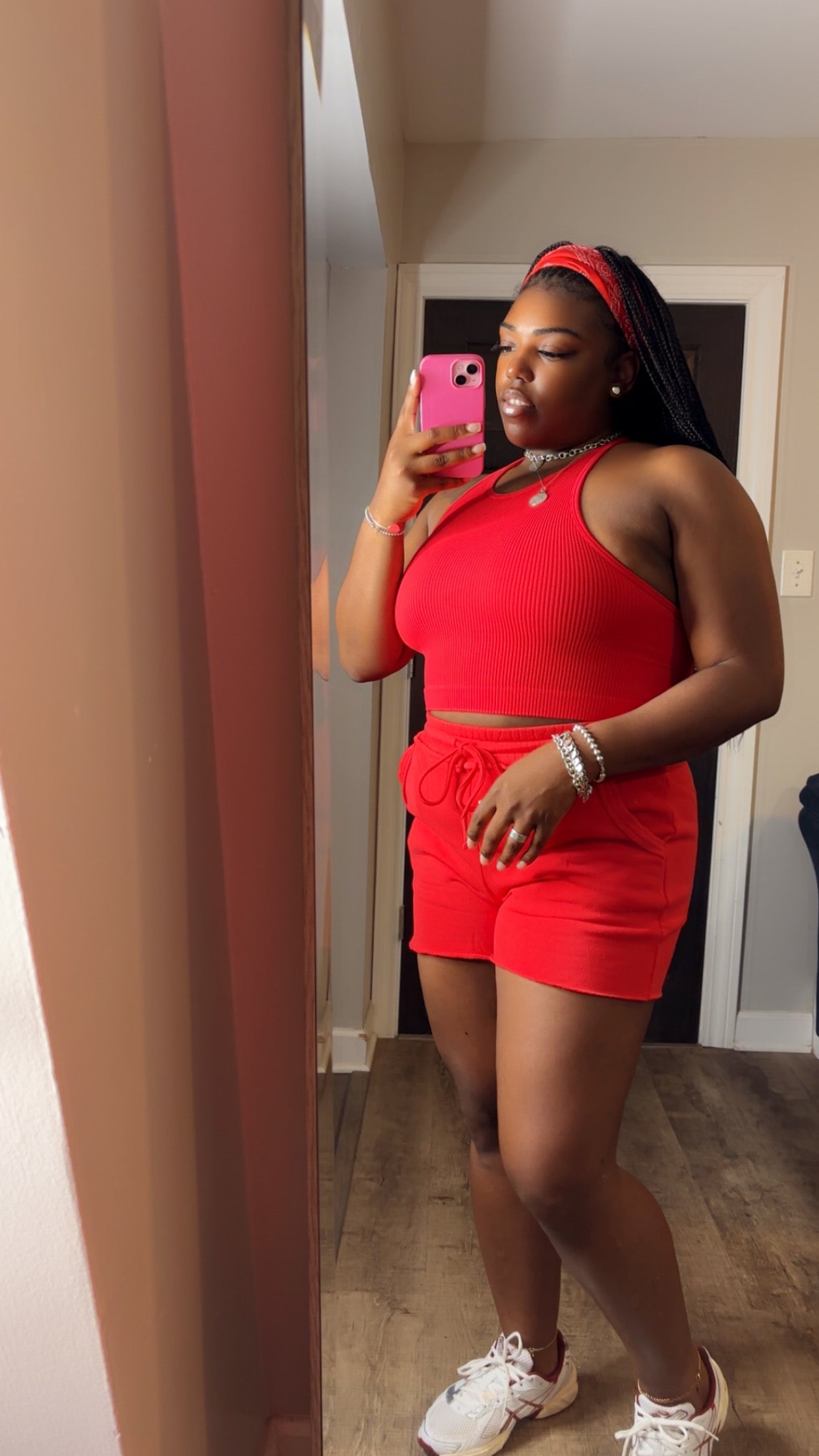 Ruby Red Comfy Short Set