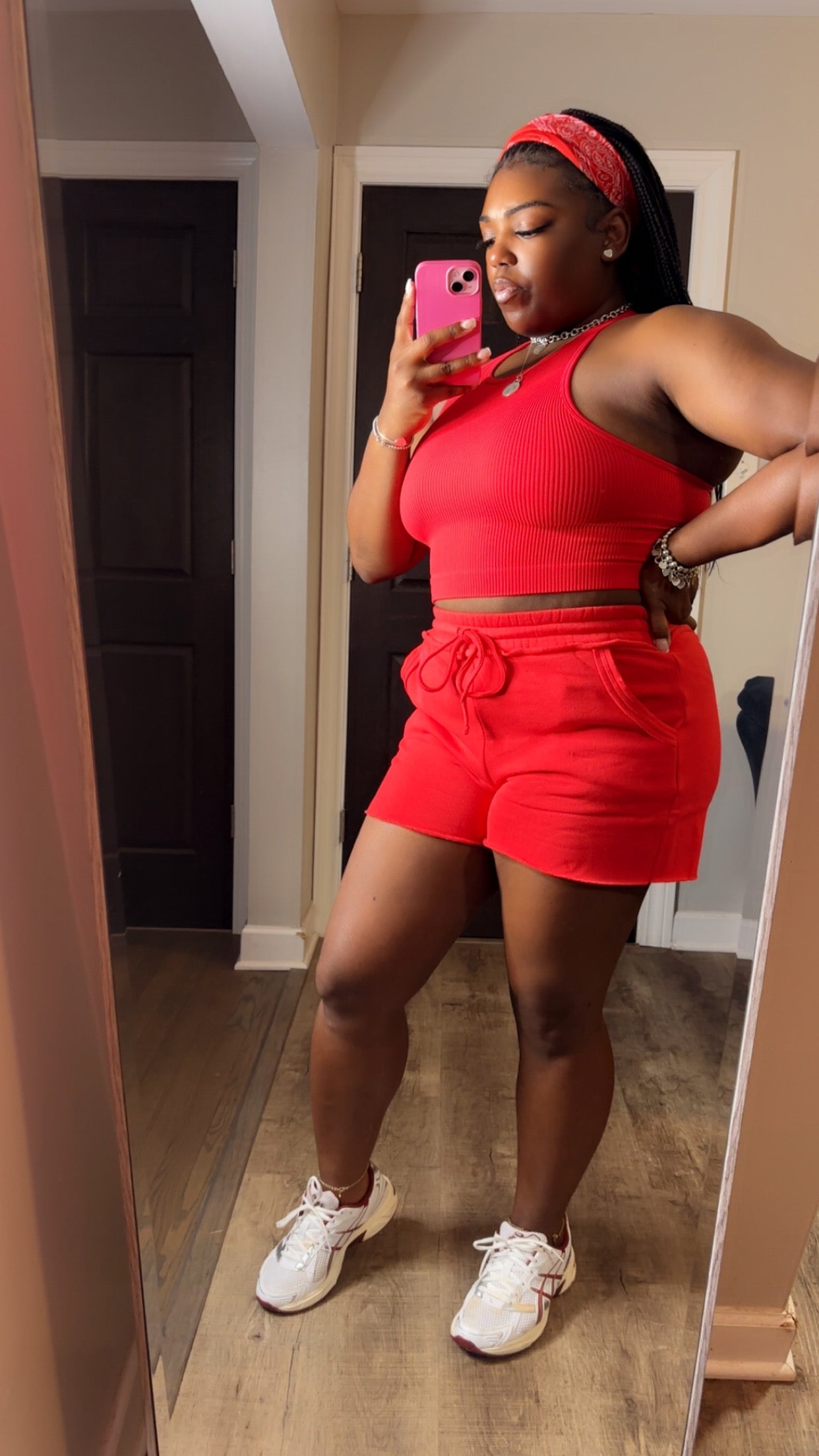 Ruby Red Comfy Short Set