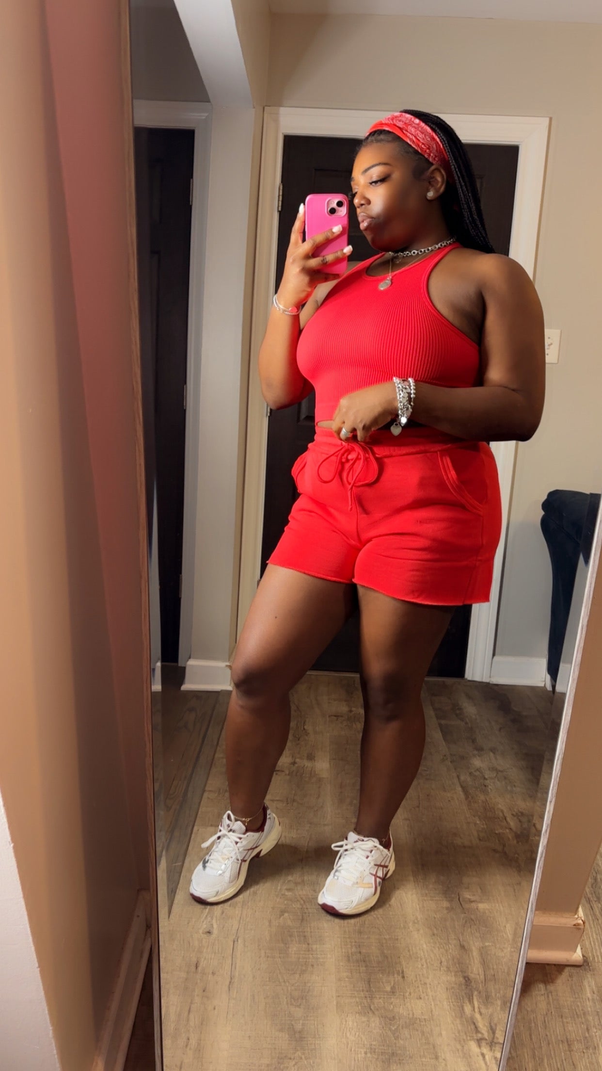 Ruby Red Comfy Short Set