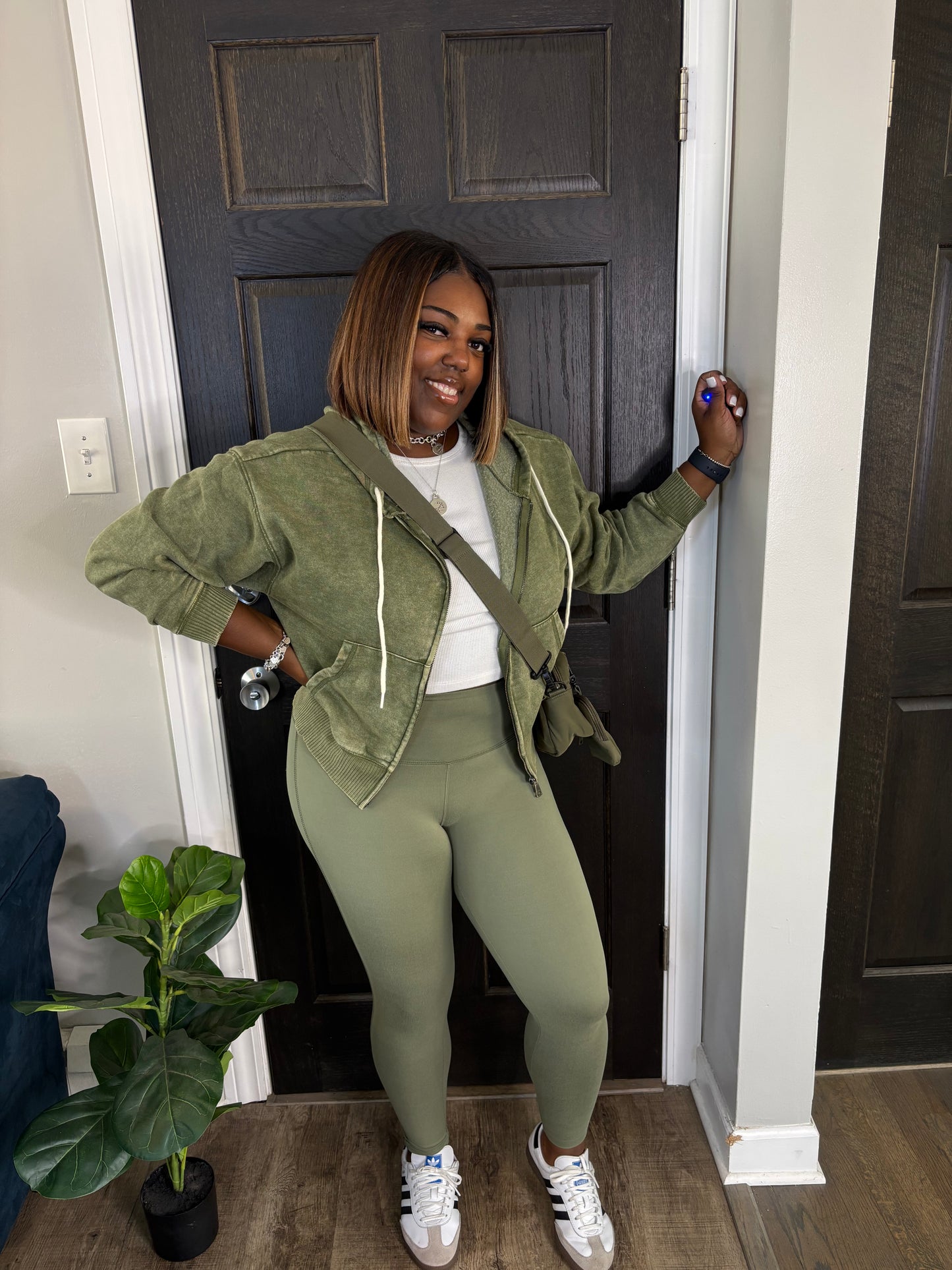 Light Olive 2 Piece Legging Set
