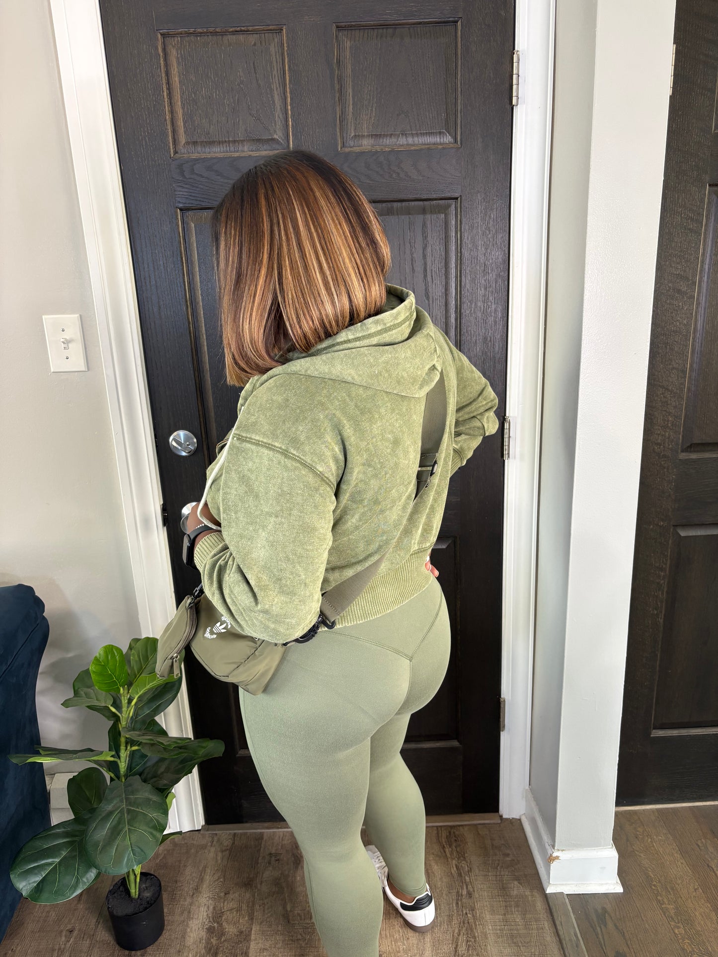 Light Olive 2 Piece Legging Set