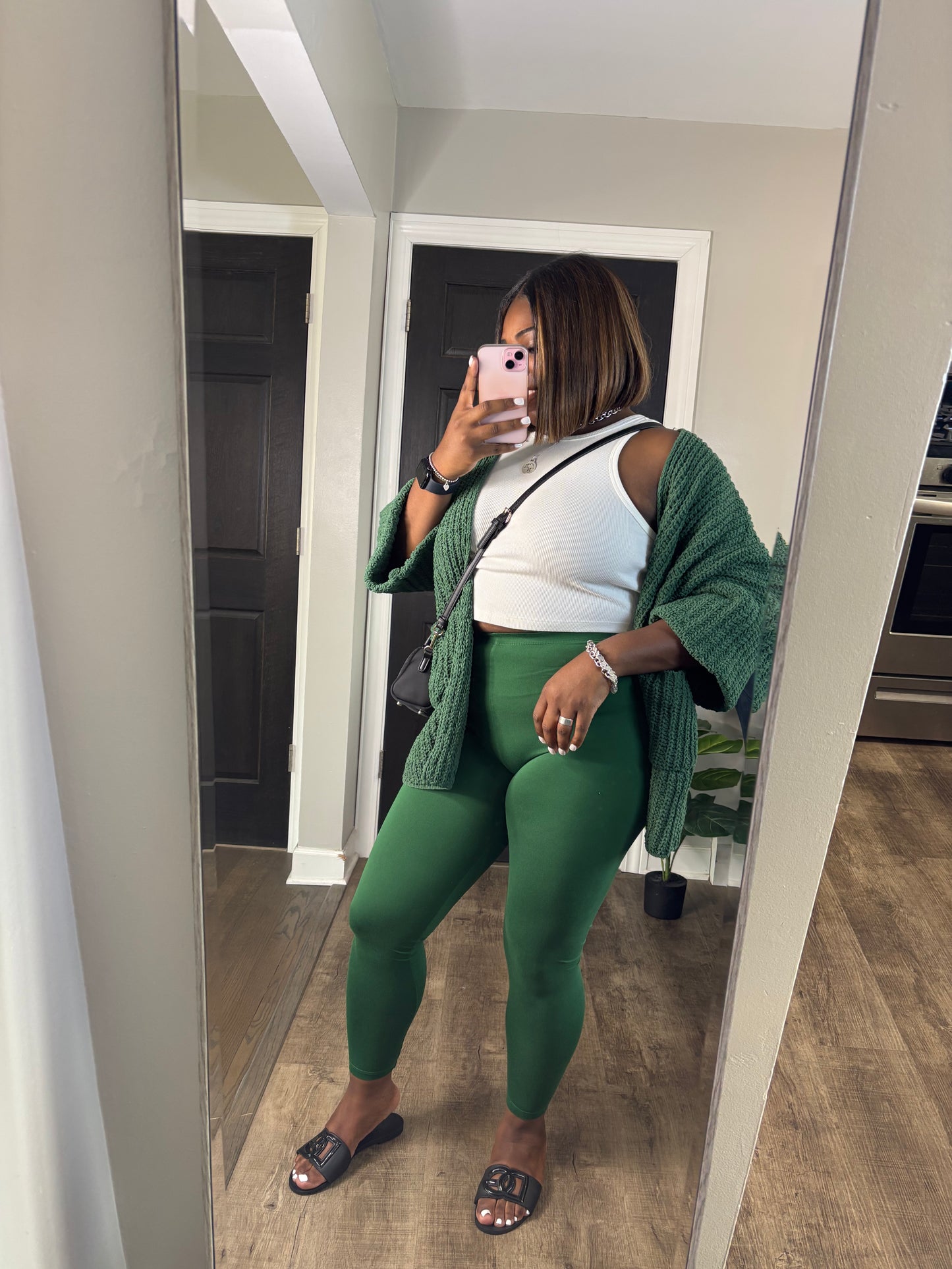 Dark Green 2 Piece Leggings Set