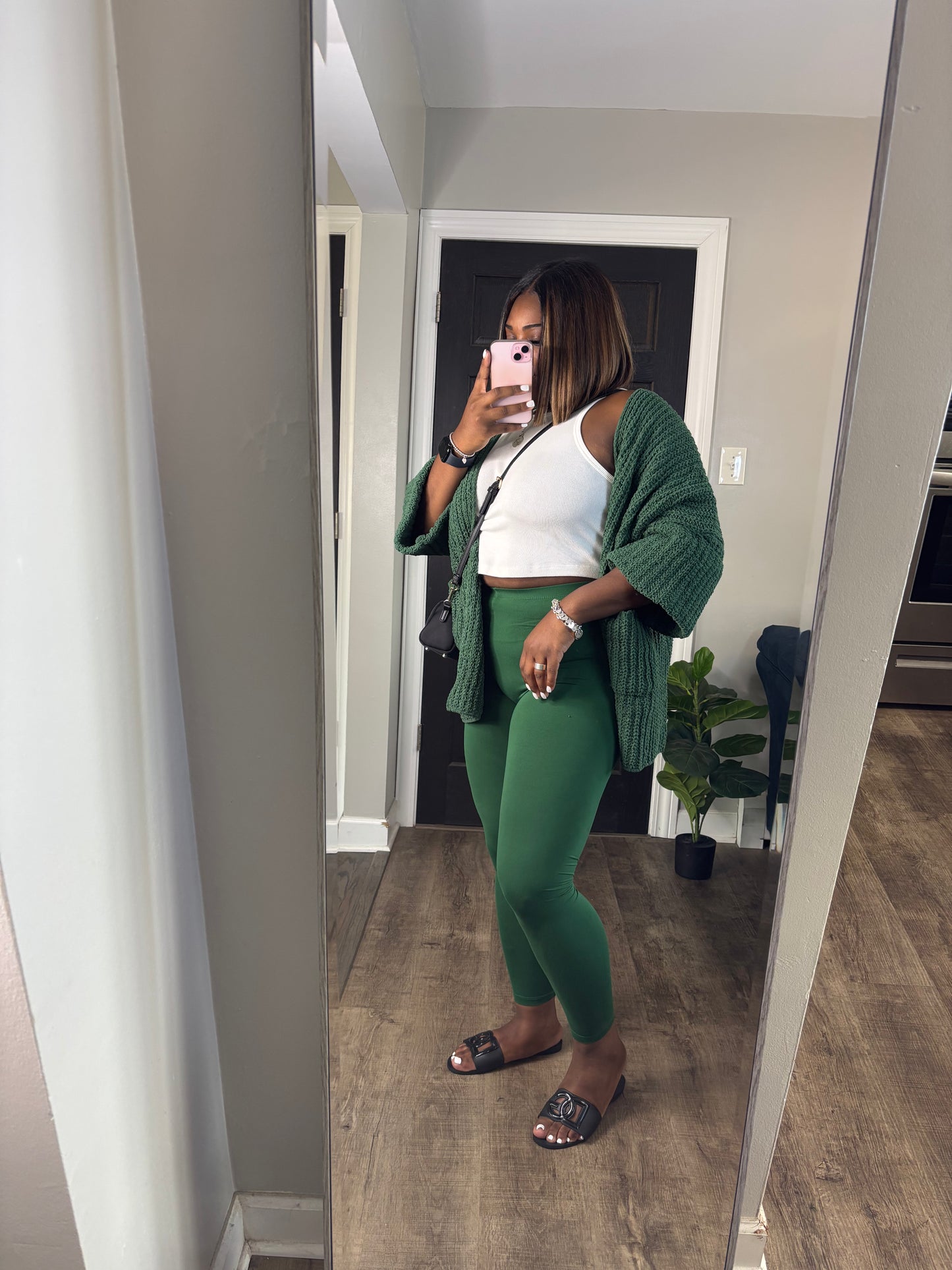 Dark Green 2 Piece Leggings Set