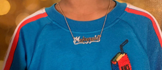 Kids Personalized Name Plate Chain ONLY