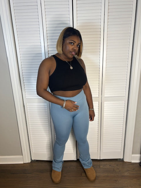 V-Shaped Pants (Teal)