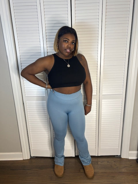 V-Shaped Pants (Teal)