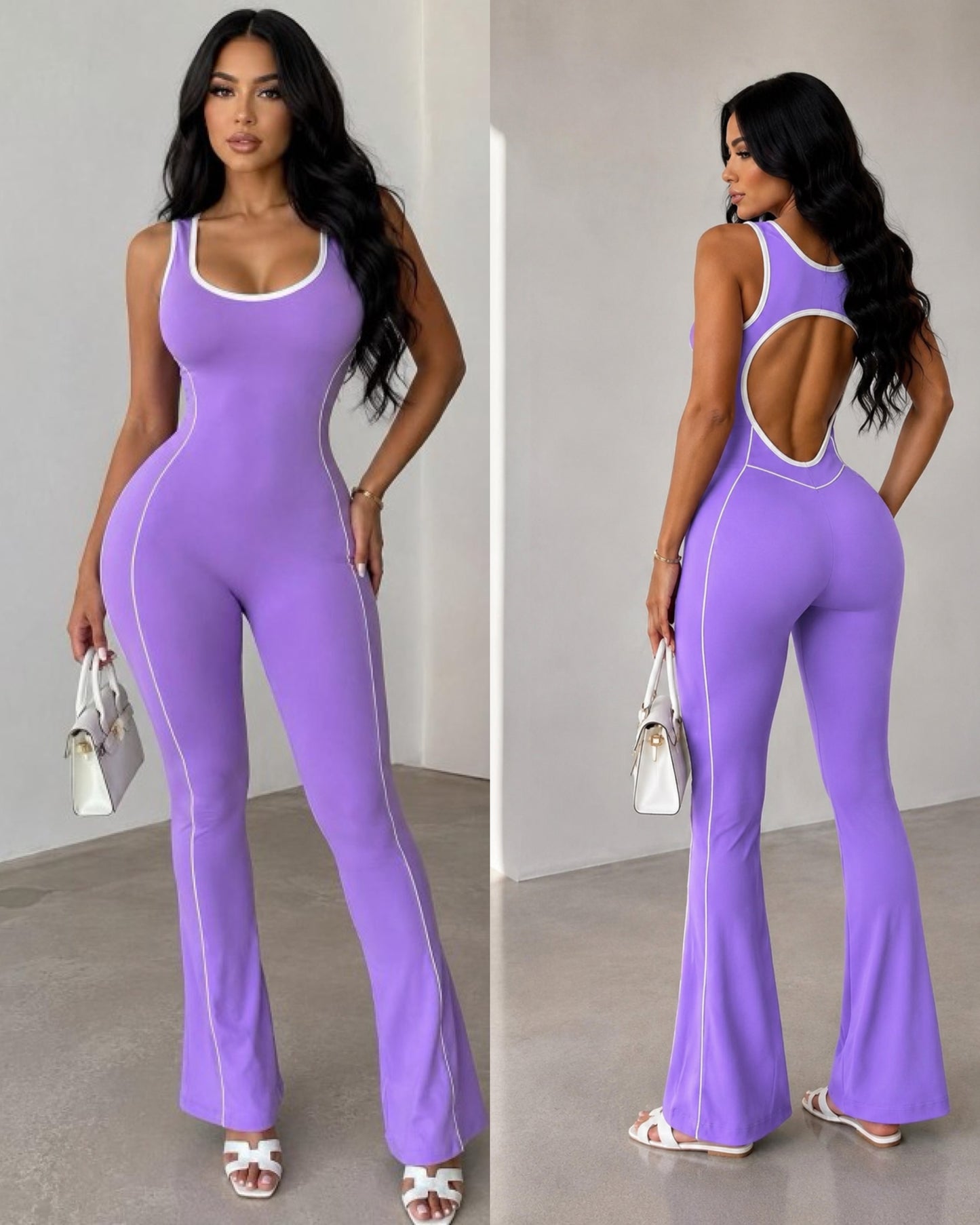 Lavender One Piece Jumpsuit