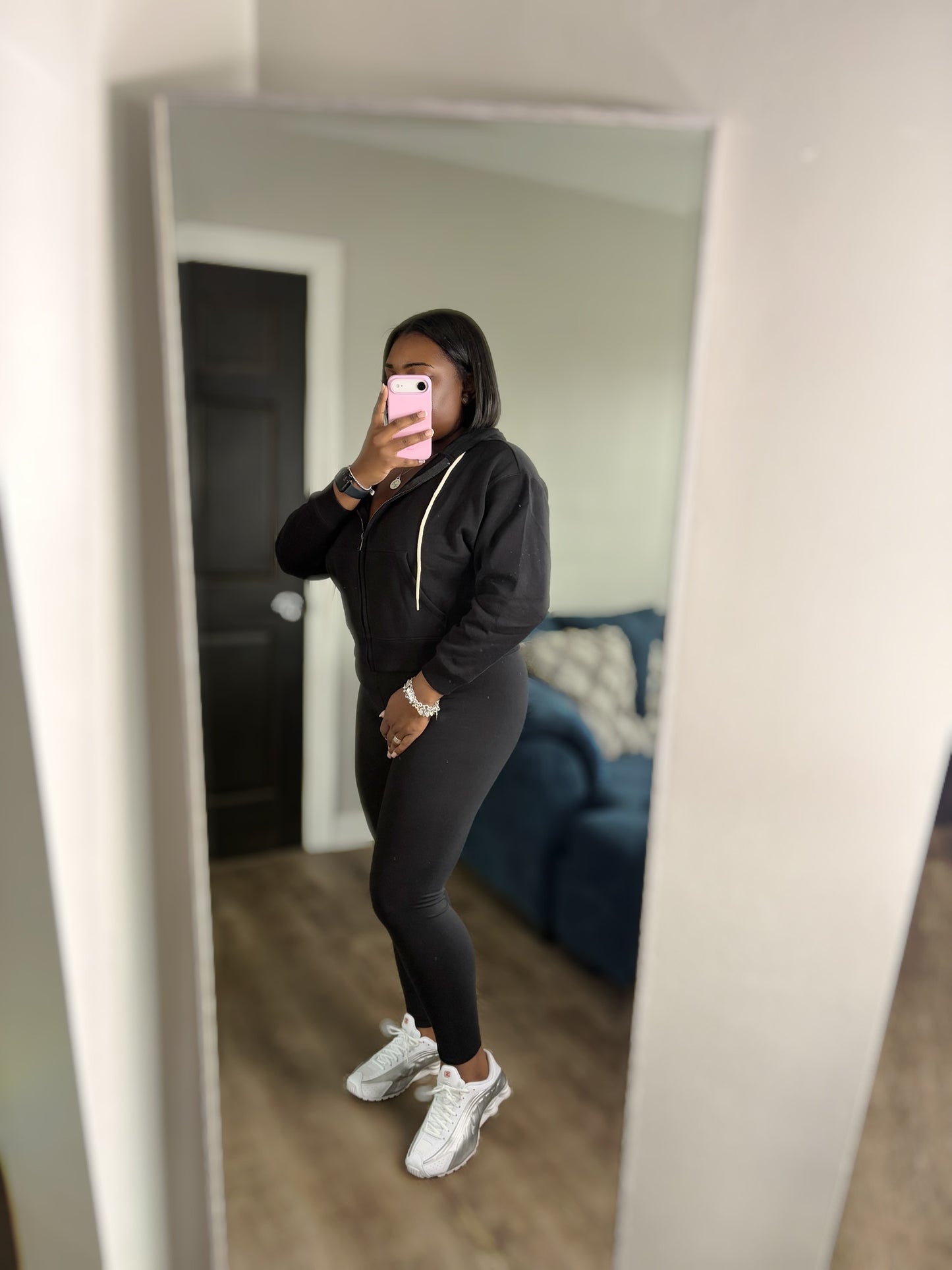 Black Hoodie legging Set