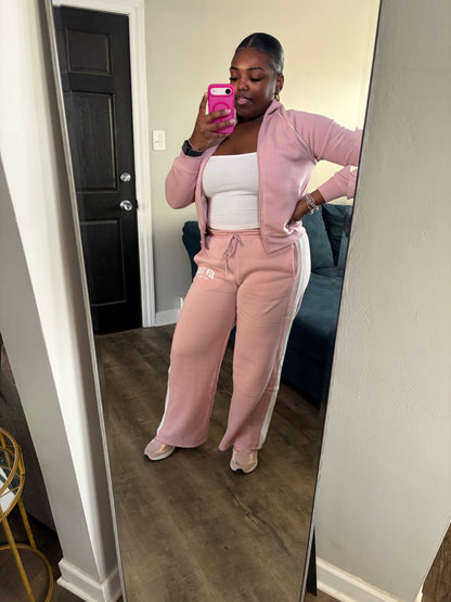 Soft Pink New York Jogger Set