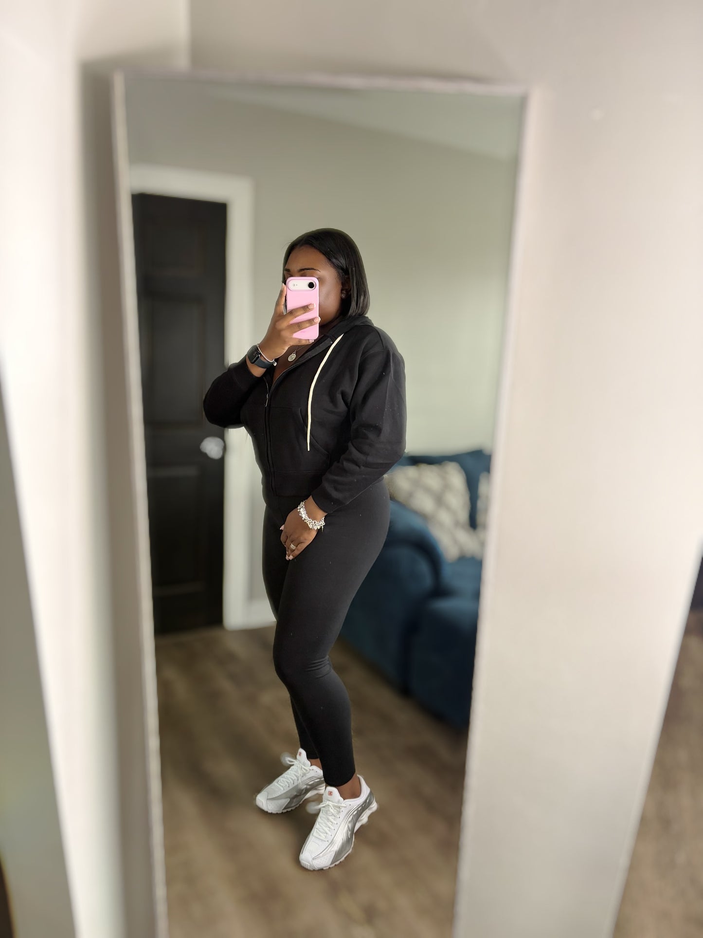 Black Hoodie legging Set