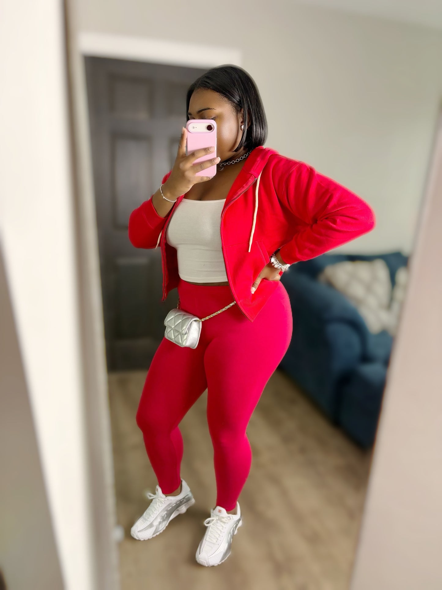Red Hoodie & Legging Set