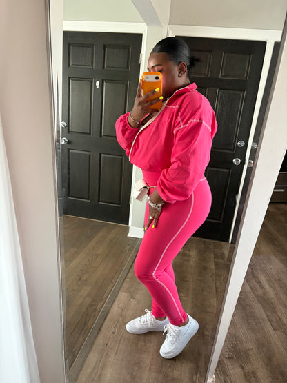 Hot Pink 3 Piece Legging Set