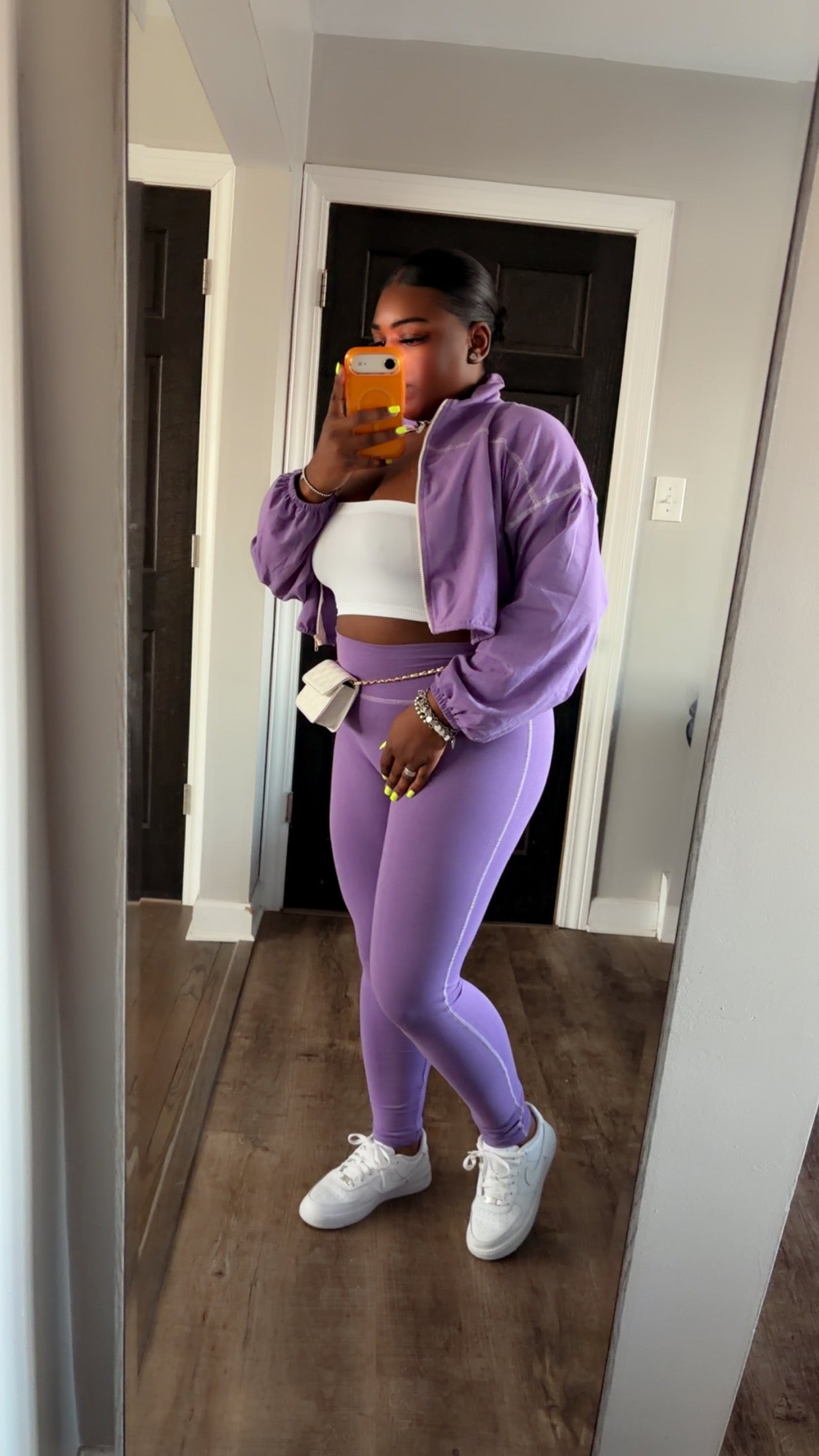 Purple 3 Piece Legging Set