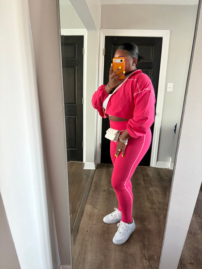 Hot Pink 3 Piece Legging Set