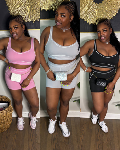 2 Piece Short Activewear Set