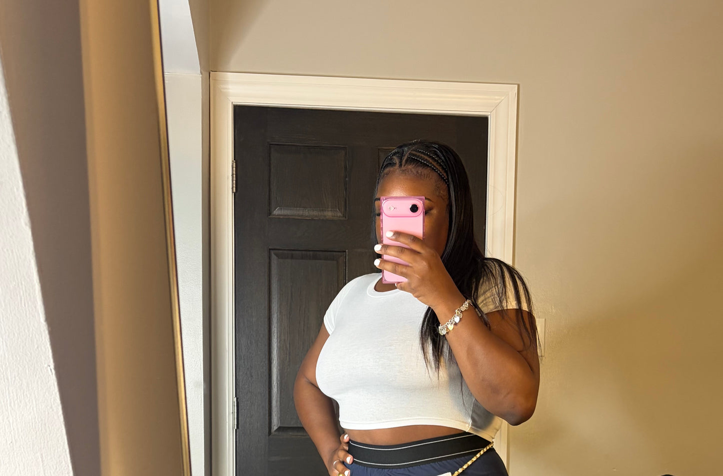 White Crop Top Baby TEE