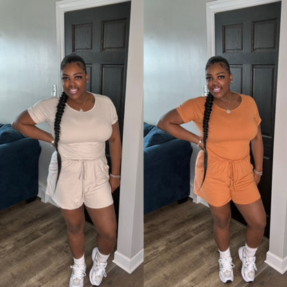 Butter Soft  Romper With Pockets