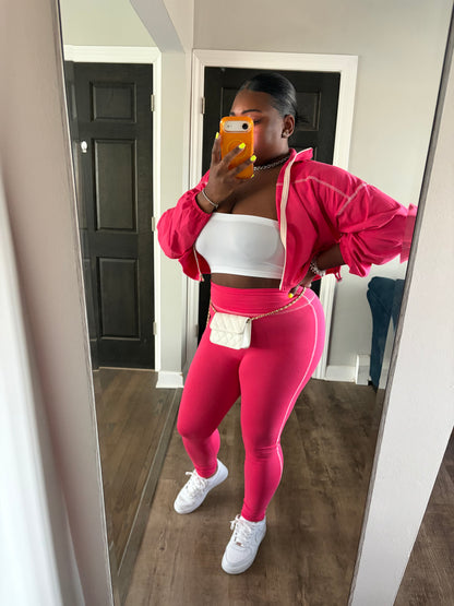 Hot Pink 3 Piece Legging Set