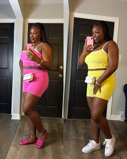 Candy Activewear 2 Piece Short Set