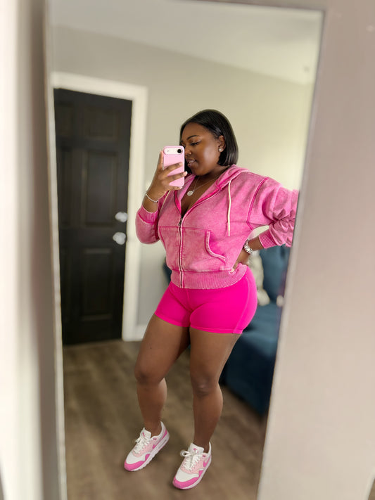 Hot Pink Short Set
