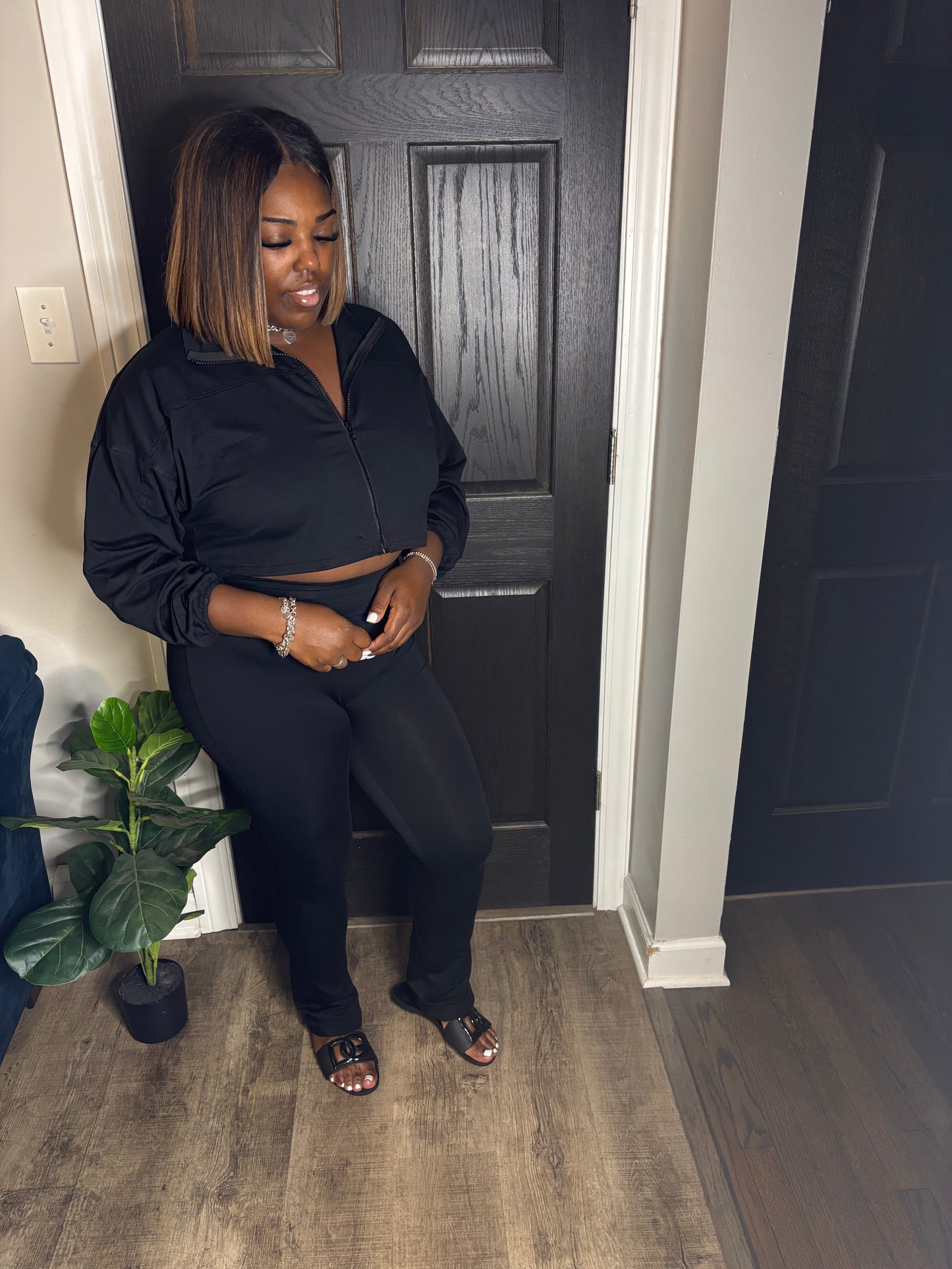 Black Street Luxe Pants Set