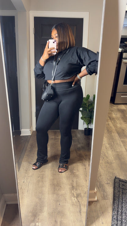 Black Street Luxe Pants Set