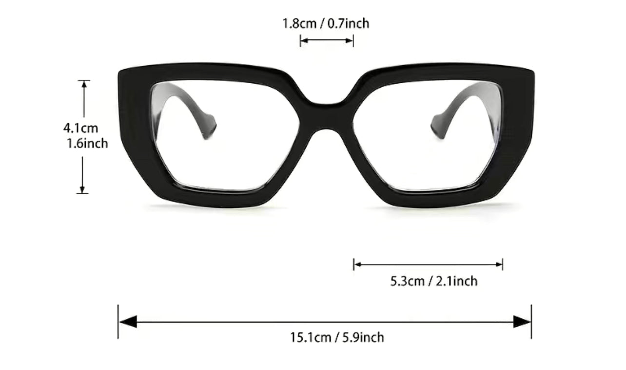 Black Nerd Clear Lens Frames