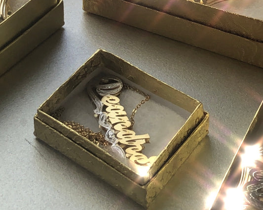 Personalized Double Plated Name Necklace
