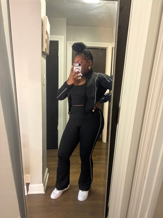 Black 3 Piece Pants Set