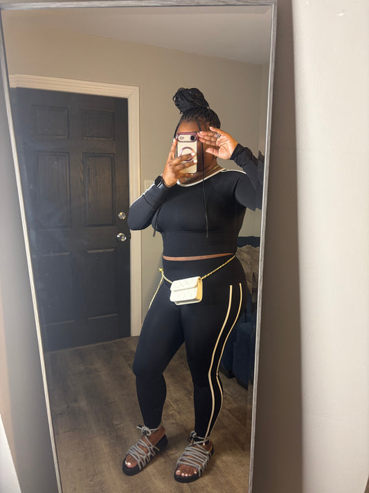 Black & White Legging Set