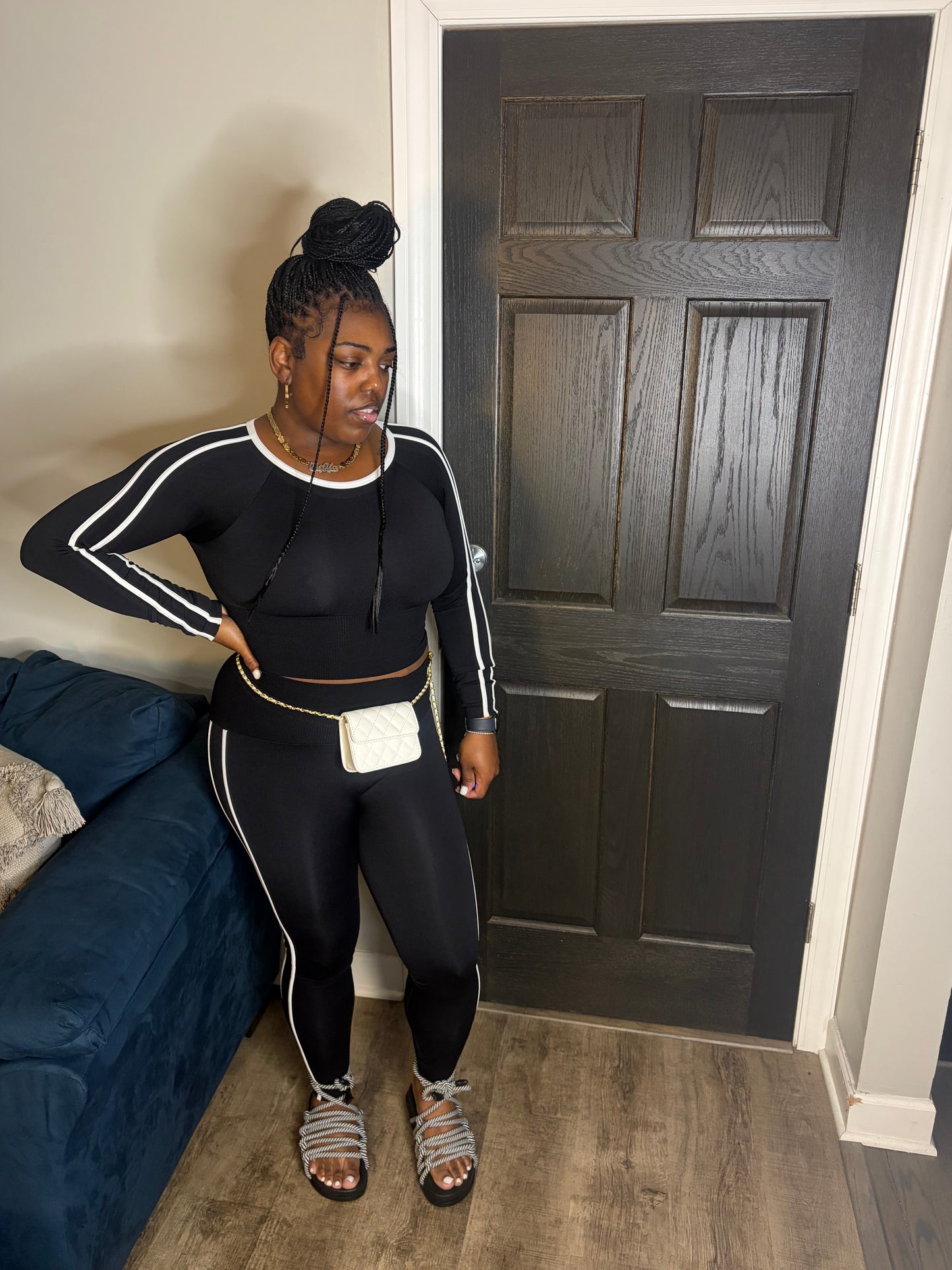 Black & White Legging Set