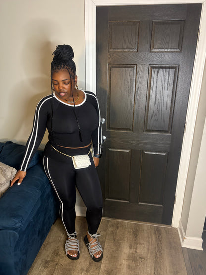 Black & White Legging Set