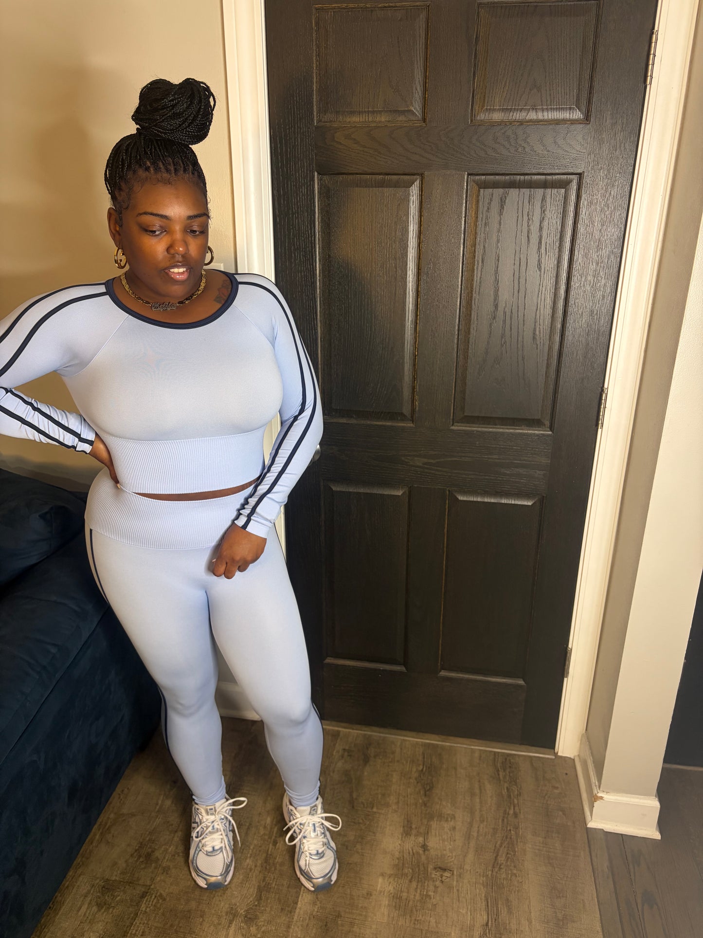 Blue & Navy Legging Set