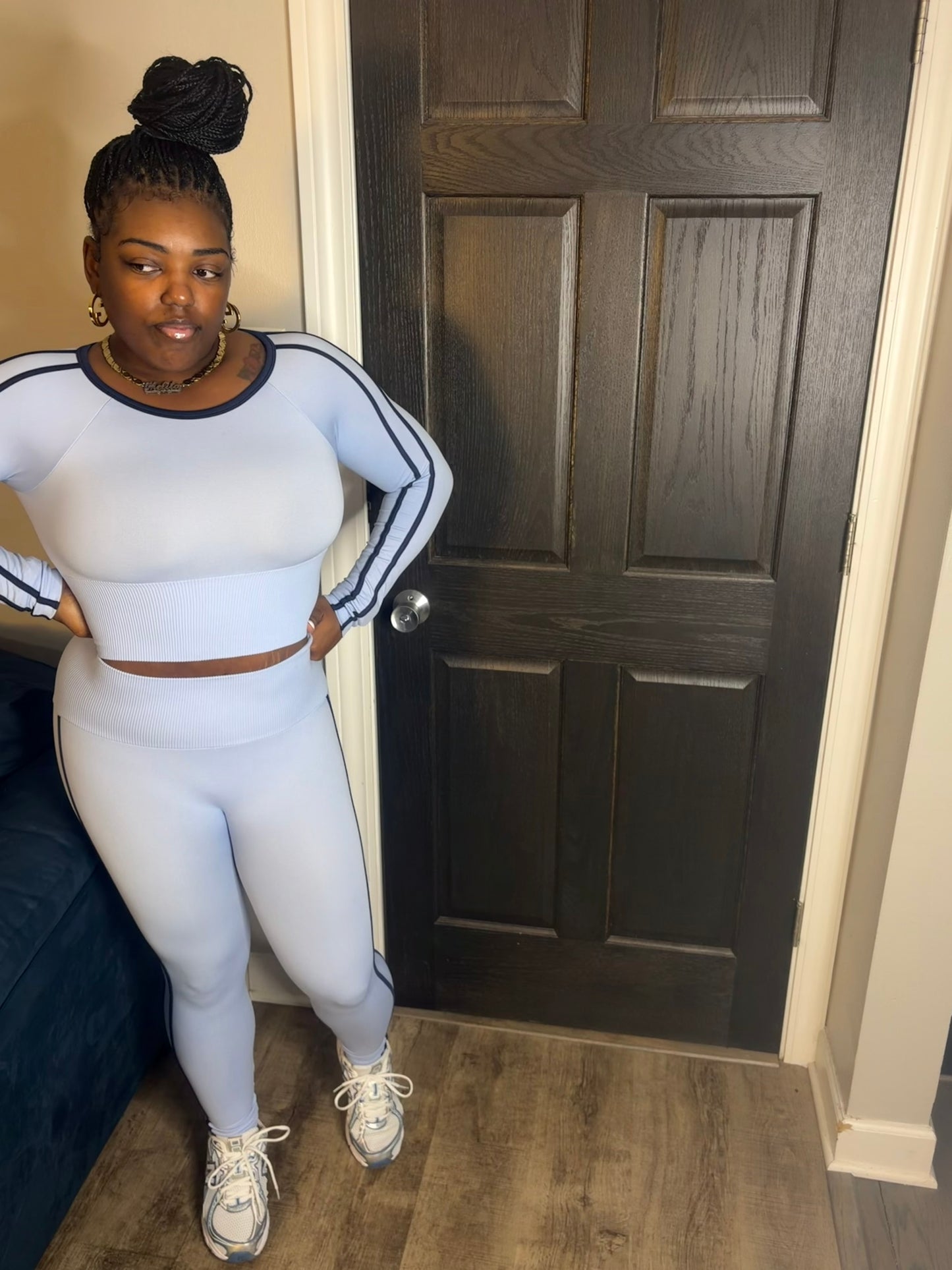 Blue & Navy Legging Set