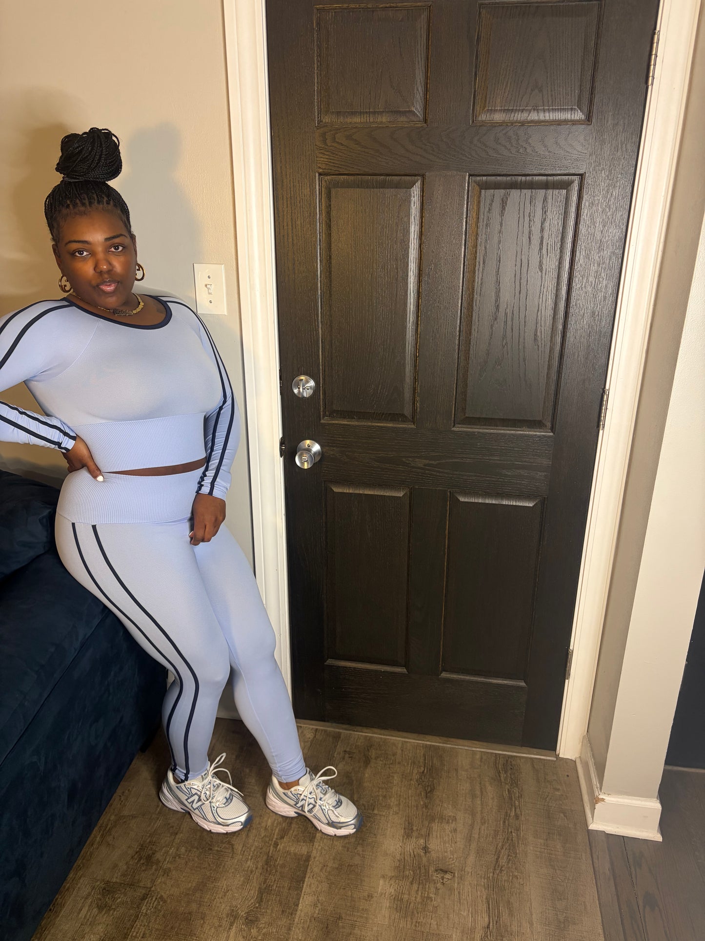 Blue & Navy Legging Set