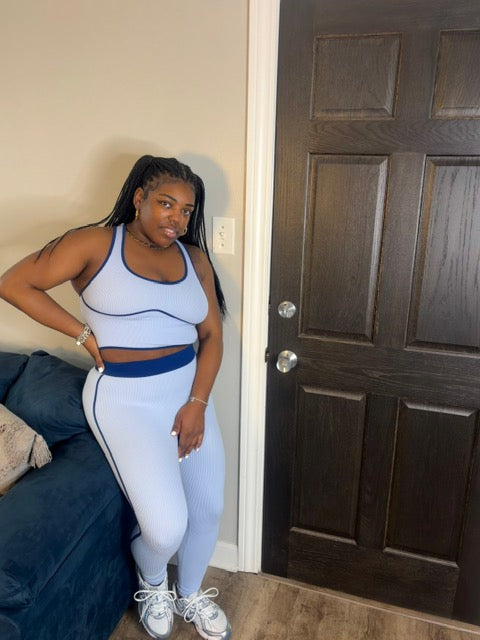 Blue & Navy Legging Set