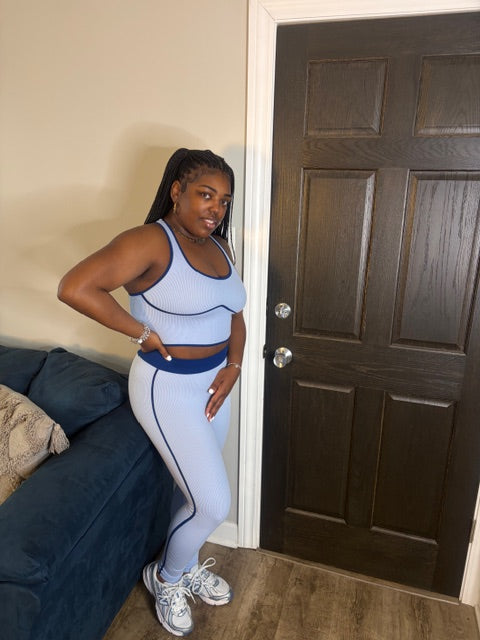 Blue & Navy Legging Set