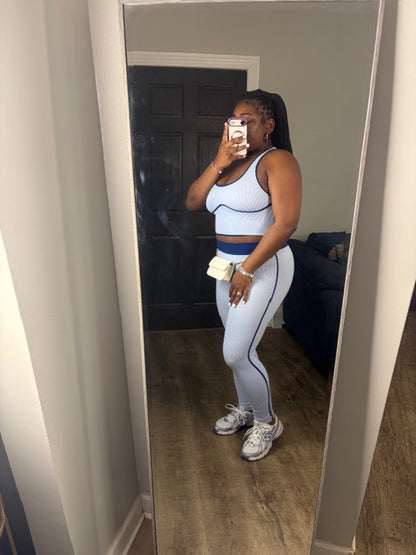 Blue & Navy Legging Set