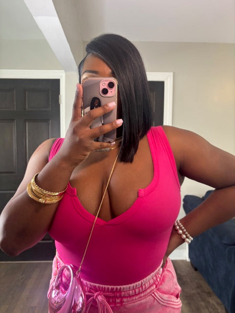 She Cute Pink Washed Short Set