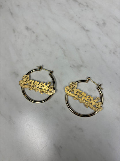 Personalized Classic Name Earrings