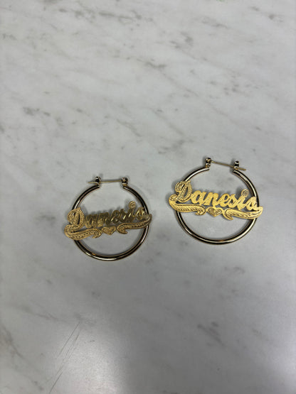 Personalized Classic Name Earrings